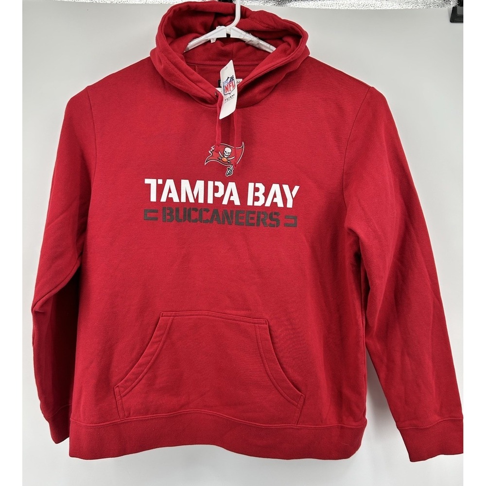 NFL‎ Team Apparel Tampa Bay Buccaneers Hooded Sweatshirt Red 2XL NWT